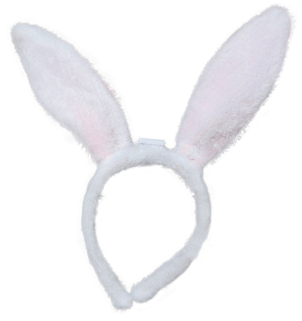 Bandeau d'oreilles de lapin rose, adultes