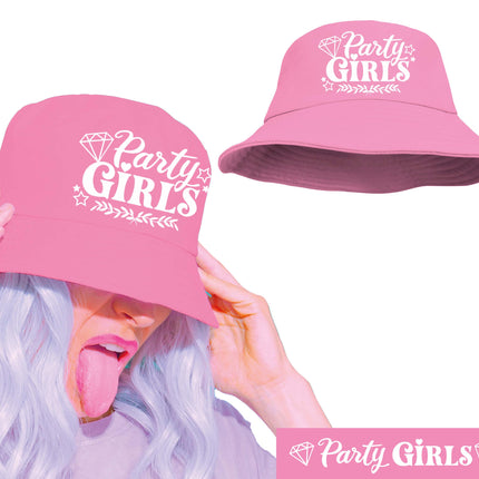 Chapeau de fête rose pour filles, adultes