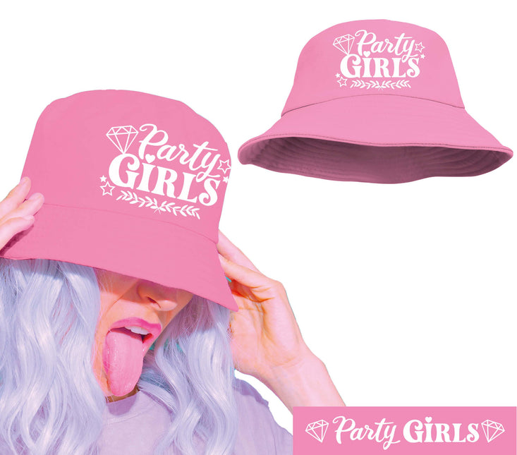 Chapeau de fête rose pour filles, adultes