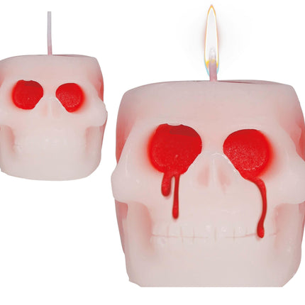 Bougie d'Halloween Bloody Skull 6cm