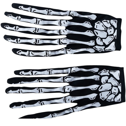 Gants d'Halloween Doigts de squelette