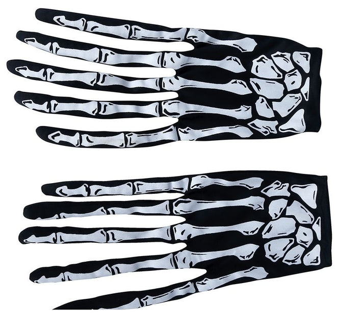 Gants d'Halloween Doigts de squelette