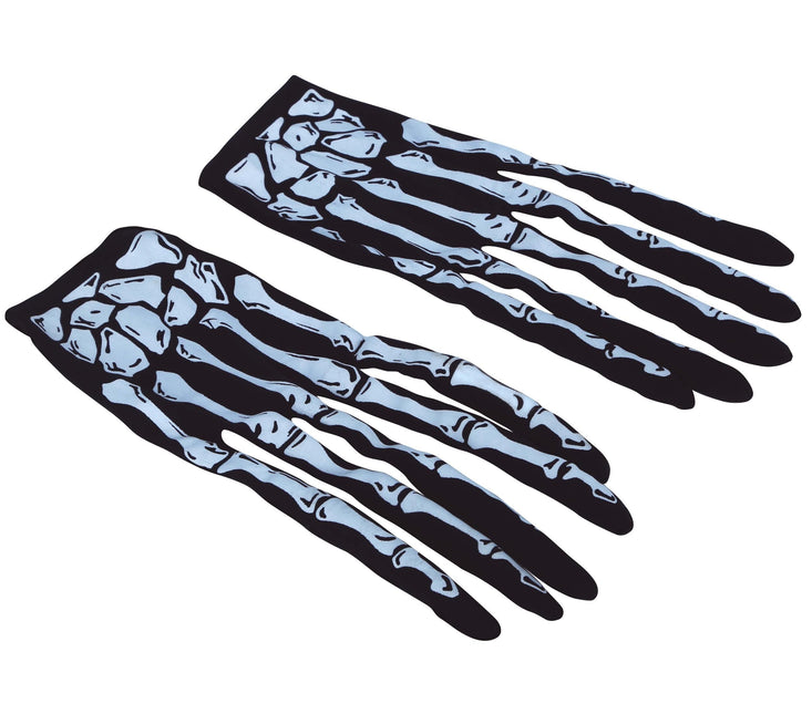 Gants d'Halloween Doigts de squelette