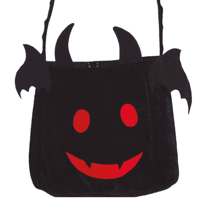 Seau à bonbons d'Halloween Chauve-souris 25cm