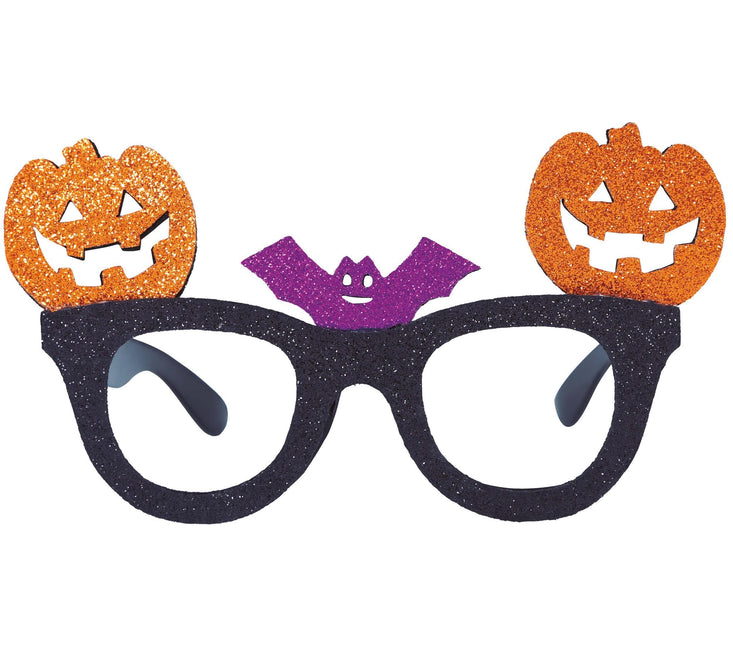 Lunettes d'Halloween Citrouille Paillettes