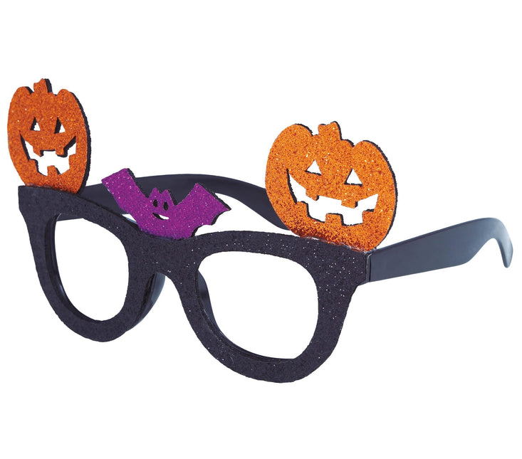 Lunettes d'Halloween Citrouille Paillettes