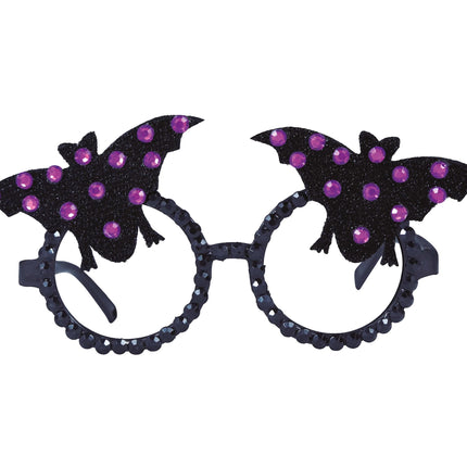 Lunettes d'Halloween Chauve-Souris Paillettes