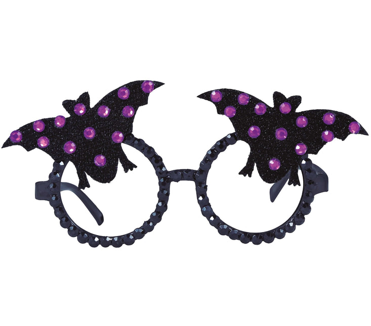 Lunettes d'Halloween Chauve-Souris Paillettes