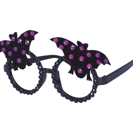 Lunettes d'Halloween Chauve-Souris Paillettes