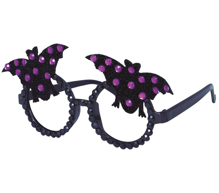 Lunettes d'Halloween Chauve-Souris Paillettes