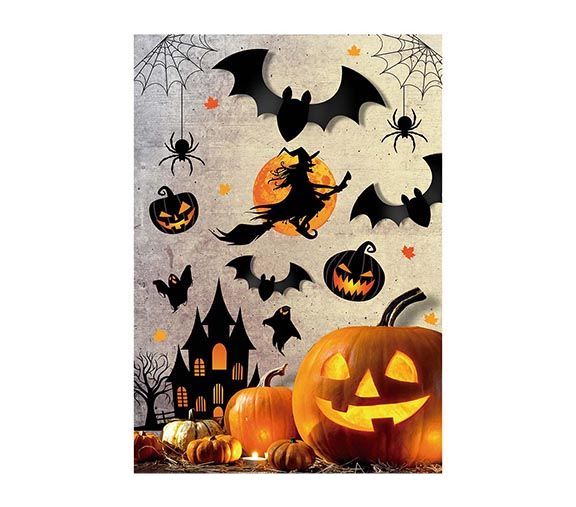 Décoration murale d'Halloween Sorcière 80cm