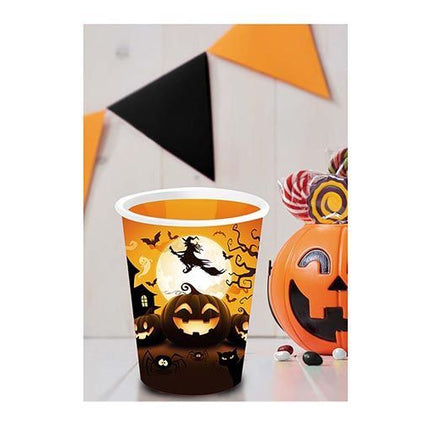 Tasses d'Halloween Citrouille 355ml 6pcs