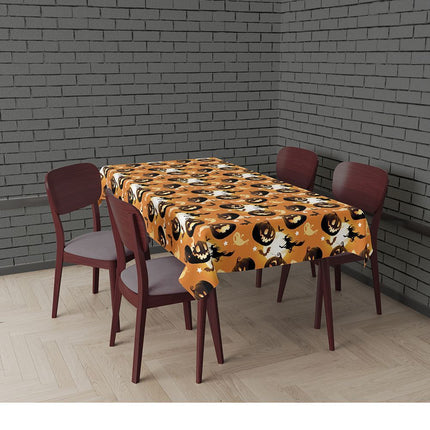 Nappe d'Halloween Citrouille 2.74m