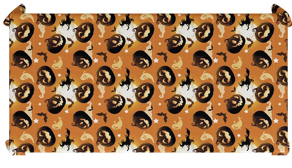 Nappe d'Halloween Citrouille 2.74m