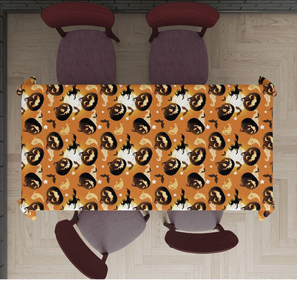 Nappe d'Halloween Citrouille 2.74m