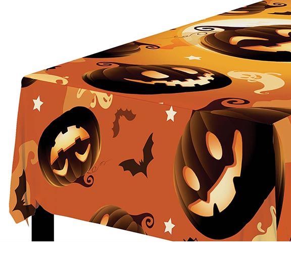 Nappe d'Halloween Citrouille 2.74m