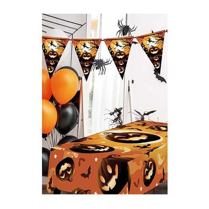 Nappe d'Halloween Citrouille 2.74m