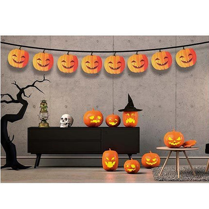 Guirlande d'Halloween Citrouille 3m