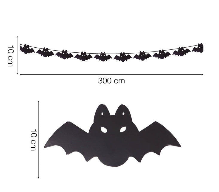 Guirlande Halloween Chauve-souris 3m