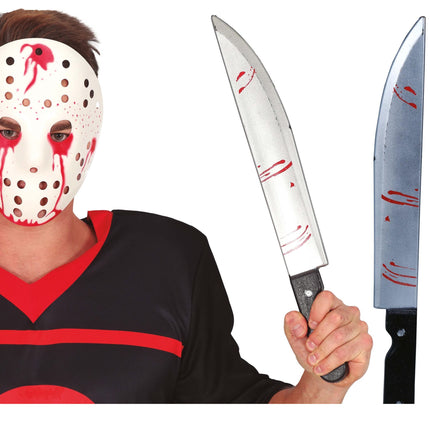 Halloween Fausse Machette Avec Sang 45cm