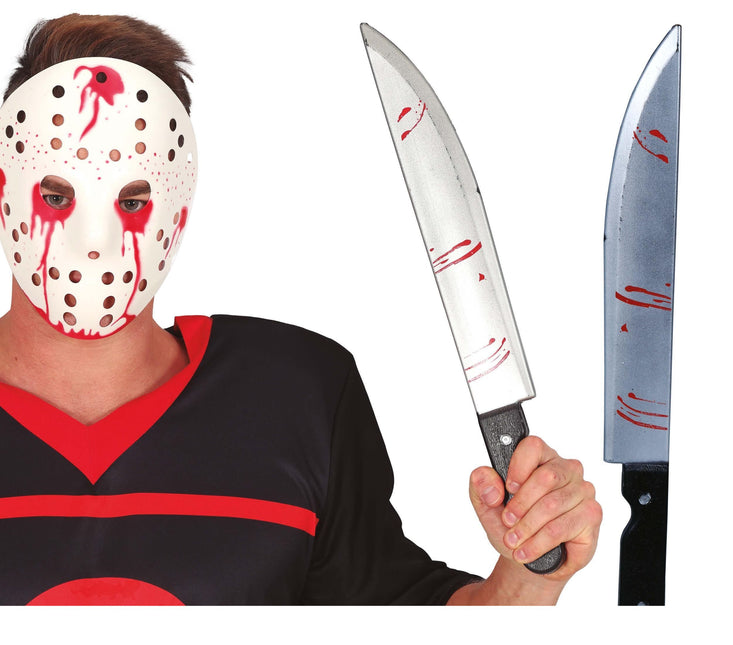 Halloween Fausse Machette Avec Sang 45cm