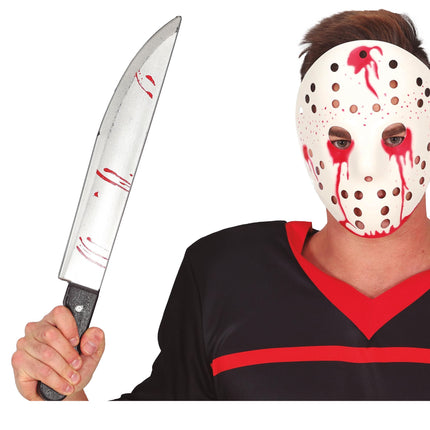 Halloween Fausse Machette Avec Sang 45cm