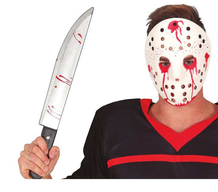 Halloween Fausse Machette Avec Sang 45cm