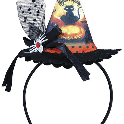 Bandeau d'Halloween Mini chapeau de sorcière Chat