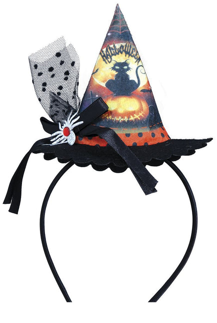 Bandeau d'Halloween Mini chapeau de sorcière Chat