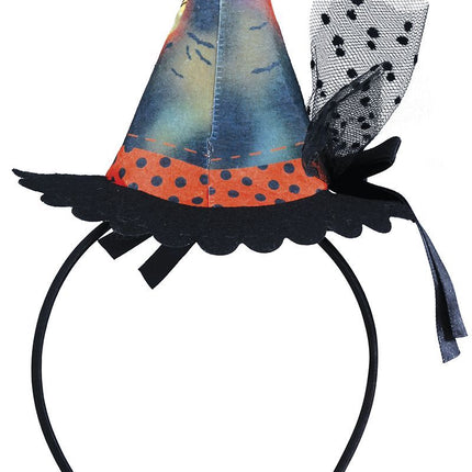 Bandeau d'Halloween Mini chapeau de sorcière Chat