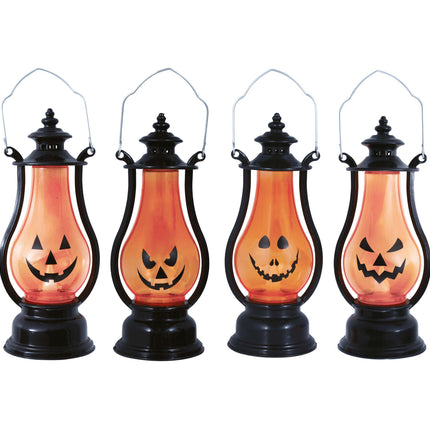 Décoration de table Halloween Lanterne Citrouille 16cm