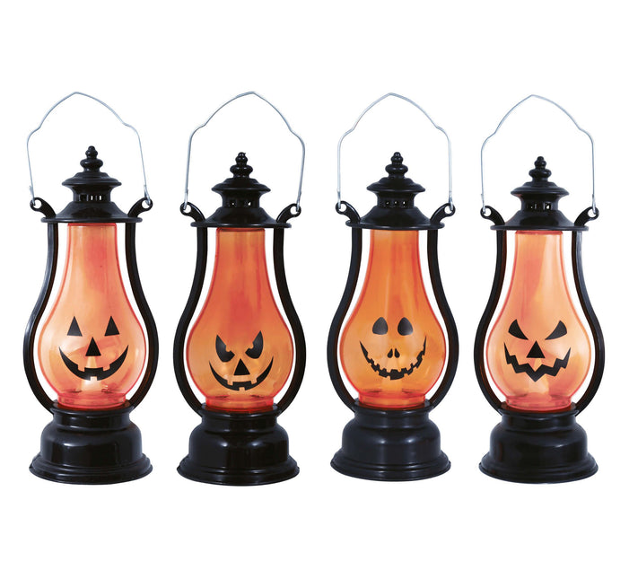 Décoration de table Halloween Lanterne Citrouille 16cm