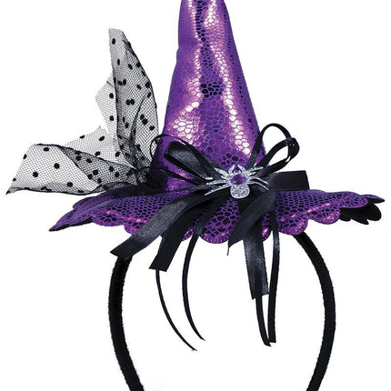 Bandeau de cheveux violet Chapeau de sorcière