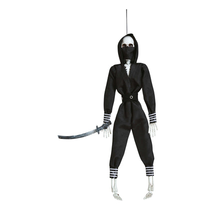 Poupée d'Halloween Ninja Squelette 45cm