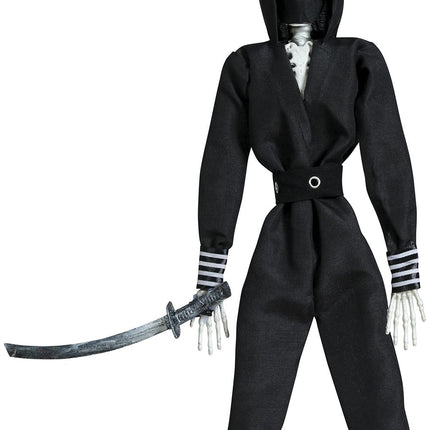 Poupée d'Halloween Ninja Squelette 45cm