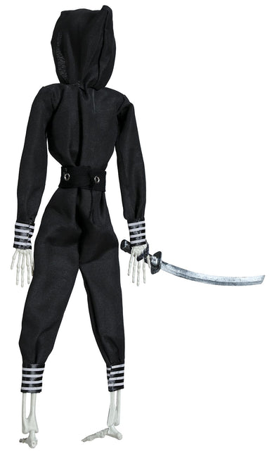 Poupée d'Halloween Ninja Squelette 45cm