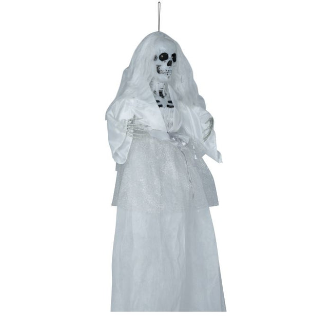 Halloween Doll Skeleton Bride With Light And Sound 90cm