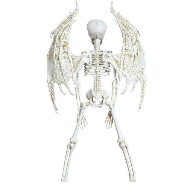 Décoration suspendue d'Halloween Squelette avec ailes 46cm