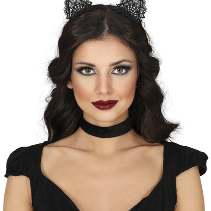 Bandeau d'Halloween Chat noir