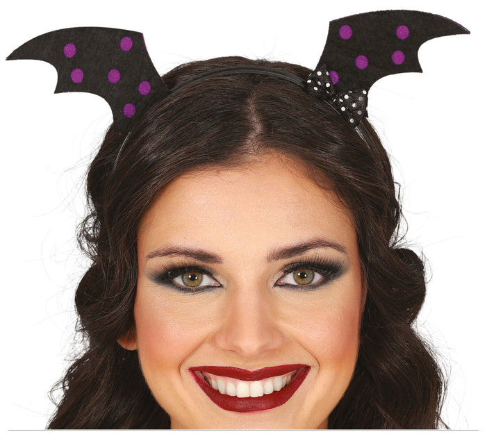 Bandeau d'Halloween Ailes de chauve-souris