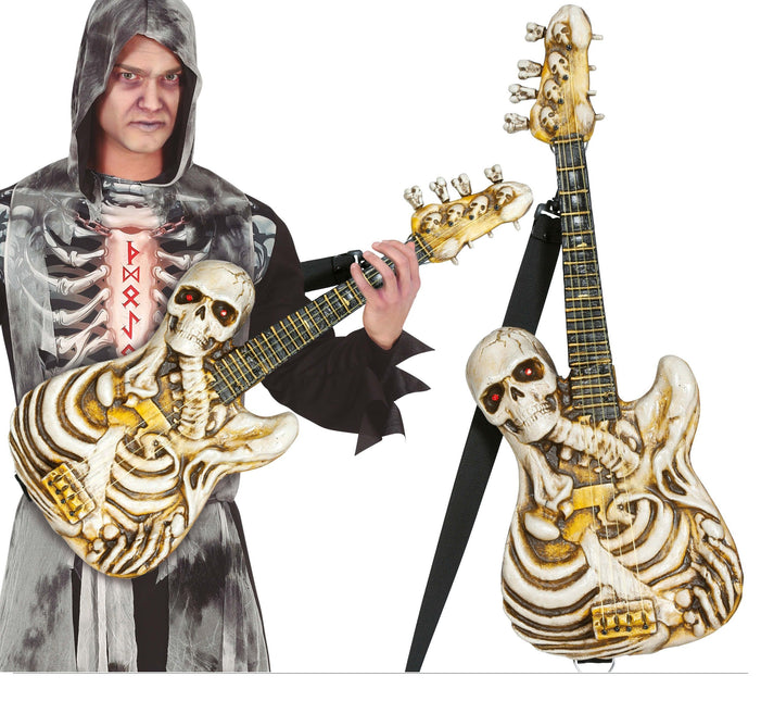 Halloween Faux squelette de guitare 58cm