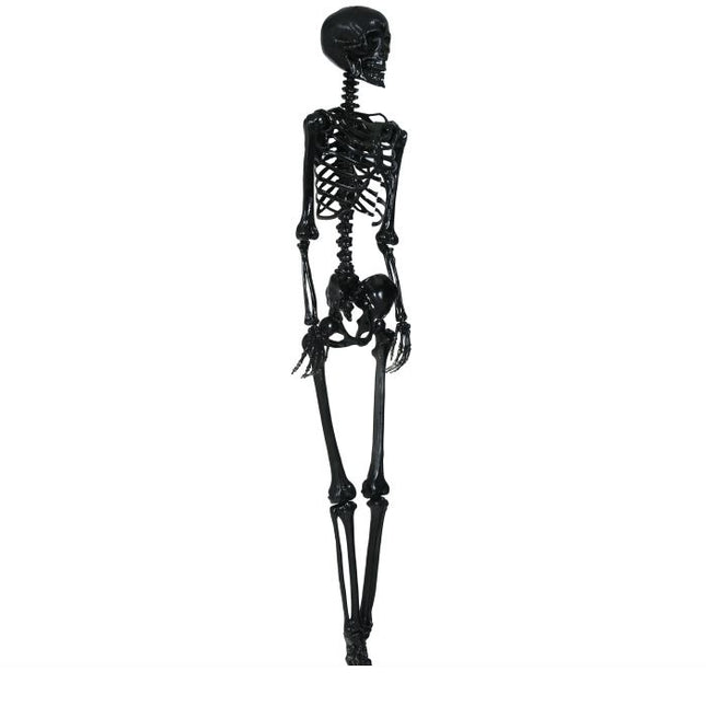 Décoration suspendue d'Halloween Squelette noir 1,6 m