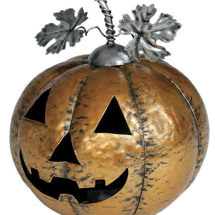 Décoration d'Halloween Citrouille avec lumière 16cm