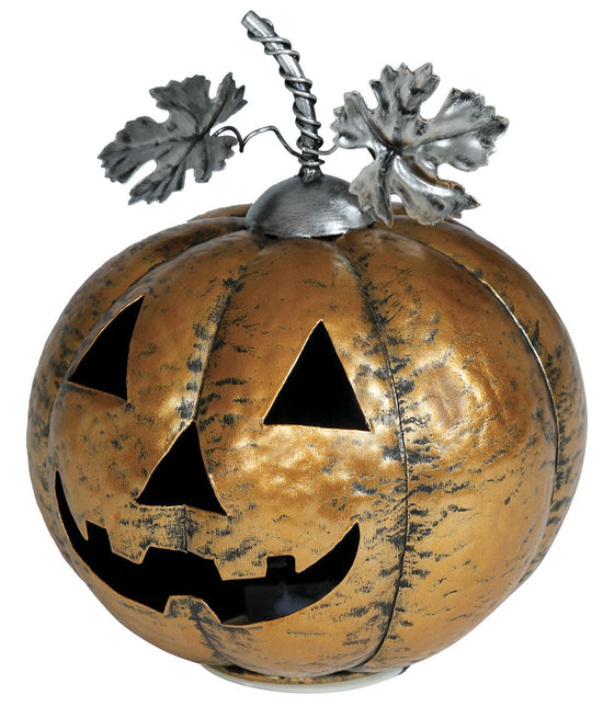 Décoration d'Halloween Citrouille avec lumière 16cm