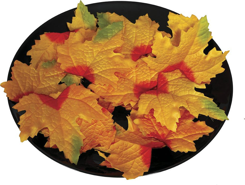 Décoration Halloween Feuilles 10cm 24pcs