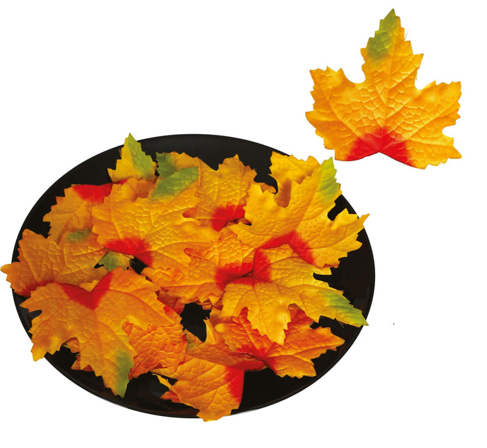 Décoration Halloween Feuilles 10cm 24pcs