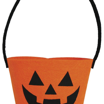 Seau d'Halloween Citrouille 13cm