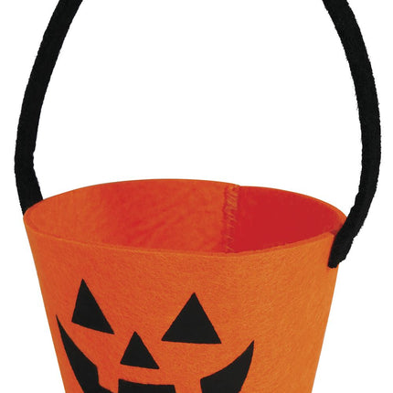 Seau d'Halloween Citrouille 13cm