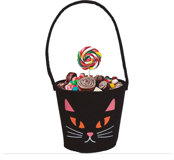 Bol à bonbons Halloween Cat 13cm