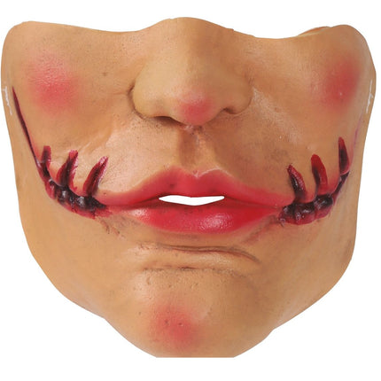 Demi-masque d'Halloween Bouche d'horreur